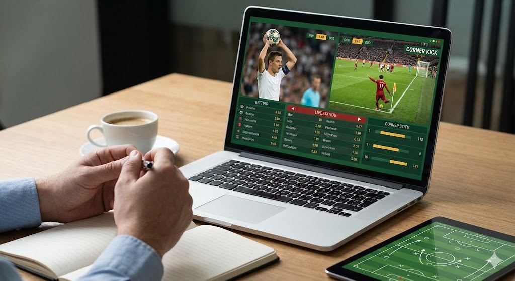 Cách đọc và soi kèo Ném biên Phạt góc cho người mới tại Ku Casino